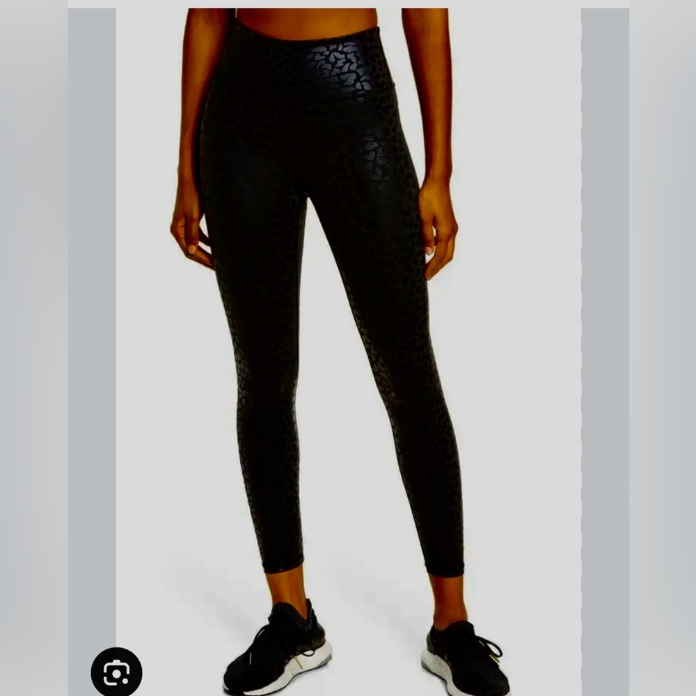 IVL Collective “chi chi” Black Leopard Print Leggings